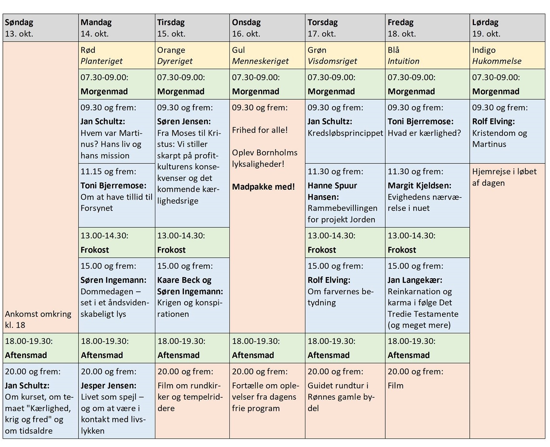 Ugens program, uge 42 2019